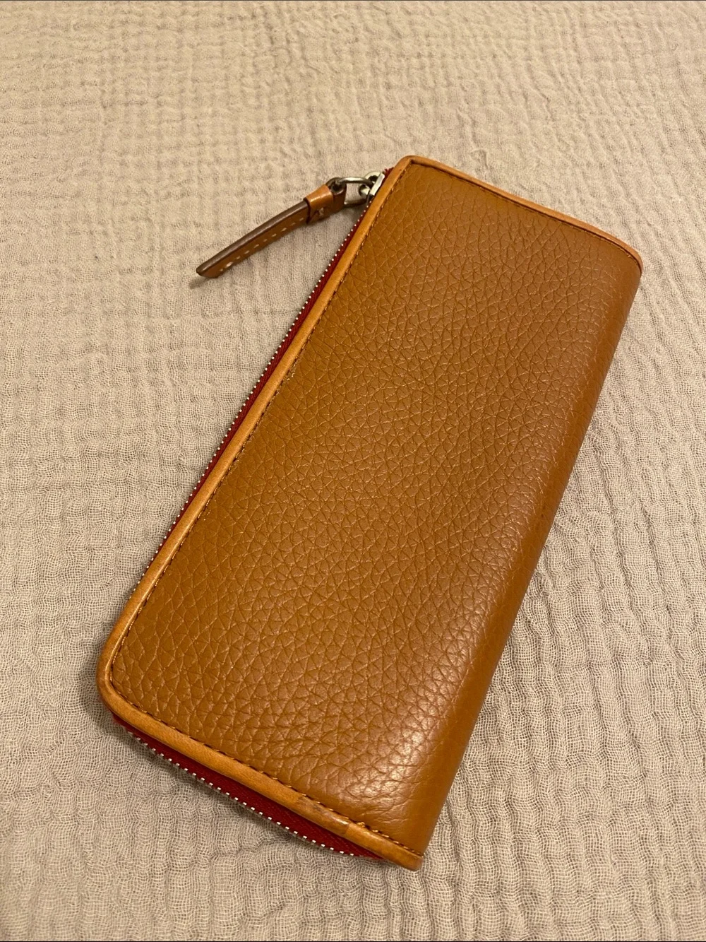 Dooney & Bourke Tan Pebbled Leather Wallet